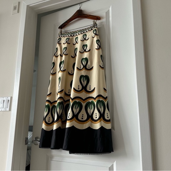 Farm Rio Off-White Coconut Tree Flow Skirt - Picture 6 of 9